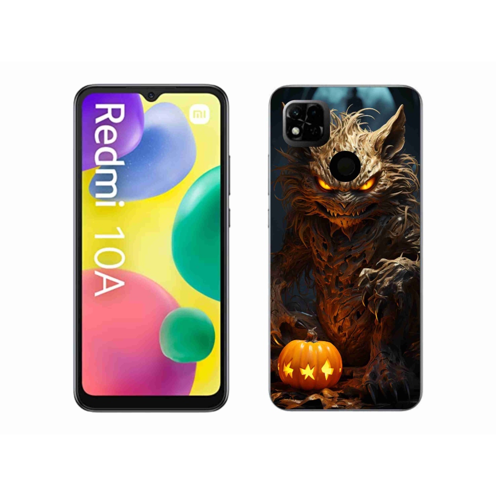 Gélový kryt mmCase na Xiaomi Redmi 10A - halloweenska príšera