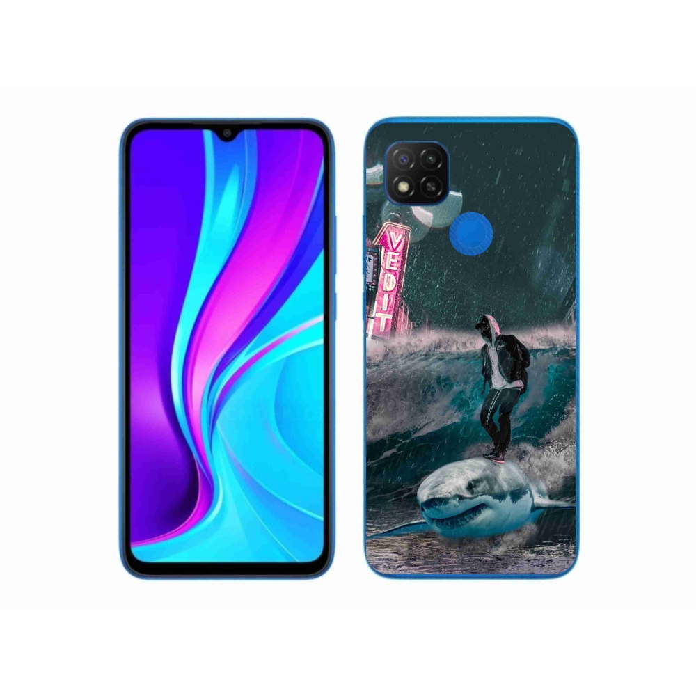 Gelový kryt mmCase na Xiaomi Redmi 9C - žralok