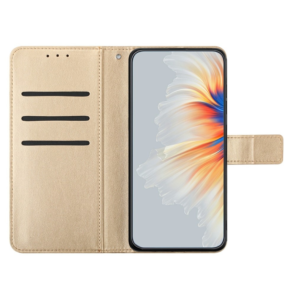 Mandala knižkové púzdro na Xiaomi 15T - zlaté