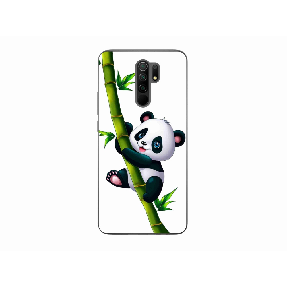 Gélový kryt mmCase na Xiaomi Redmi 9 - panda na bambuse