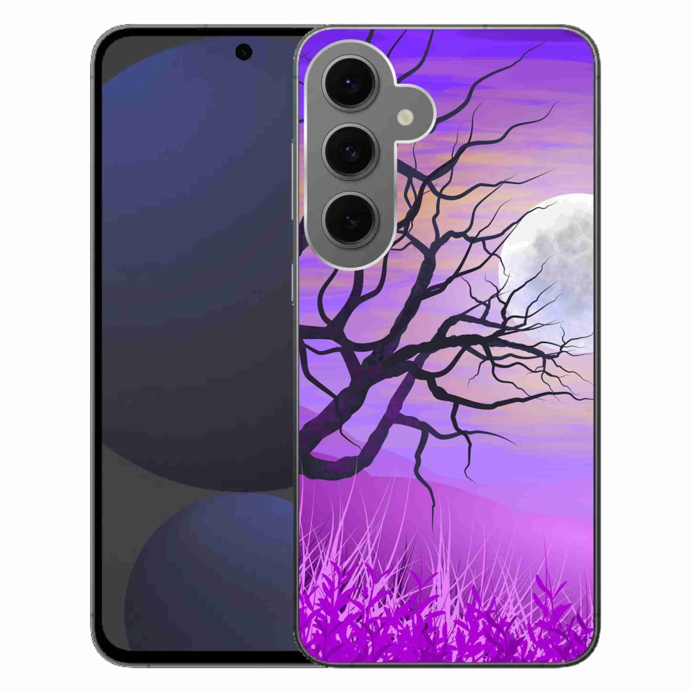 Gélový obal mmCase na Samsung Galaxy S24 FE - kreslený opadaný strom