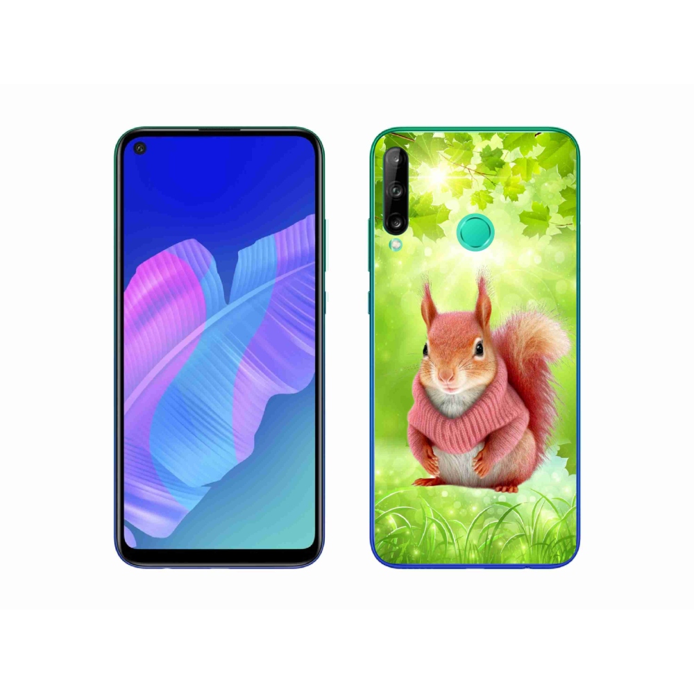 Gelový kryt mmCase na Huawei P40 Lite E - veverka ve svetru