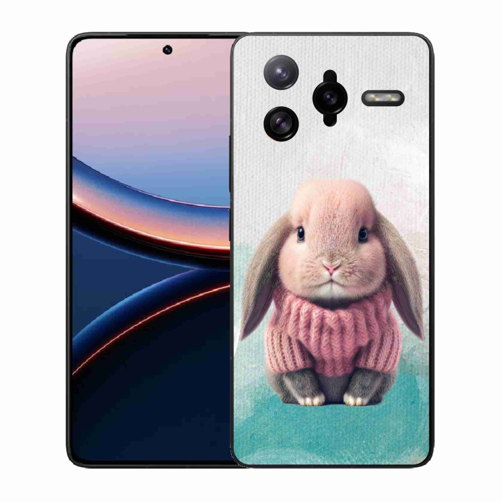 Gélový kryt mmCase na Xiaomi Poco F7 Ultra - zajačik vo svetri
