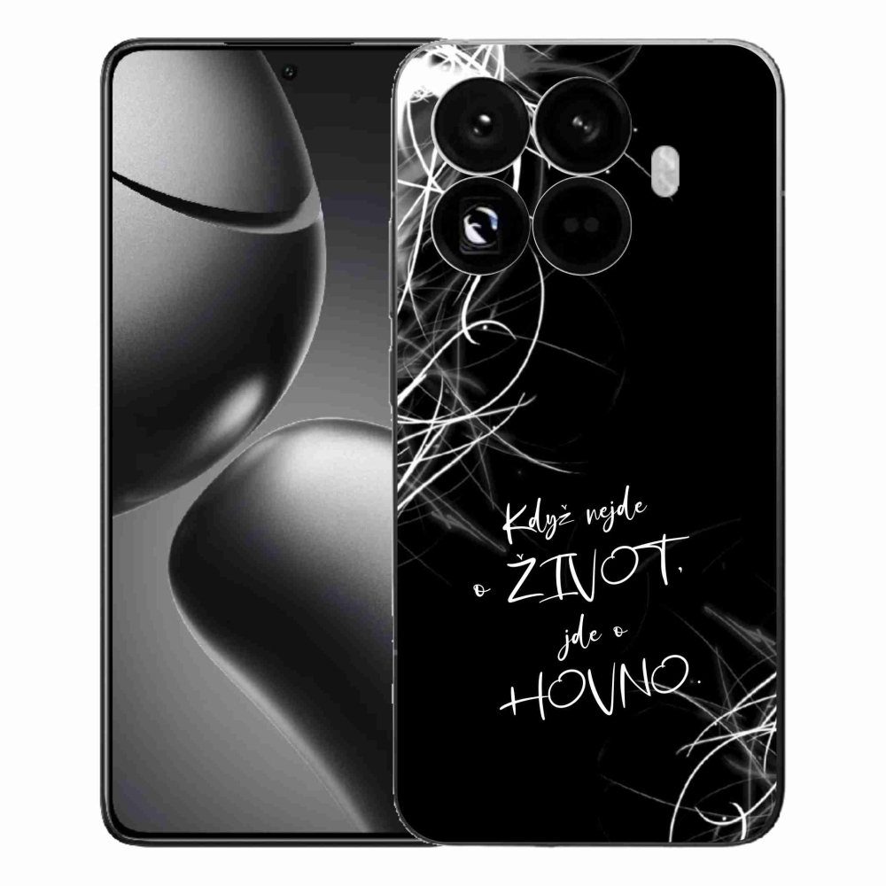 Gélový kryt mmCase na Xiaomi 15T Pro - vtipný text 16 čierne pozadie