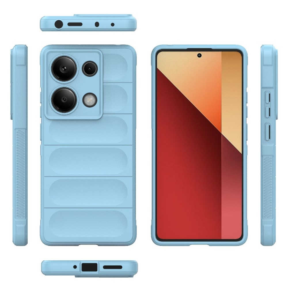 Rugg odolný gélový obal na Xiaomi Redmi Note 14S - svetlomodrý