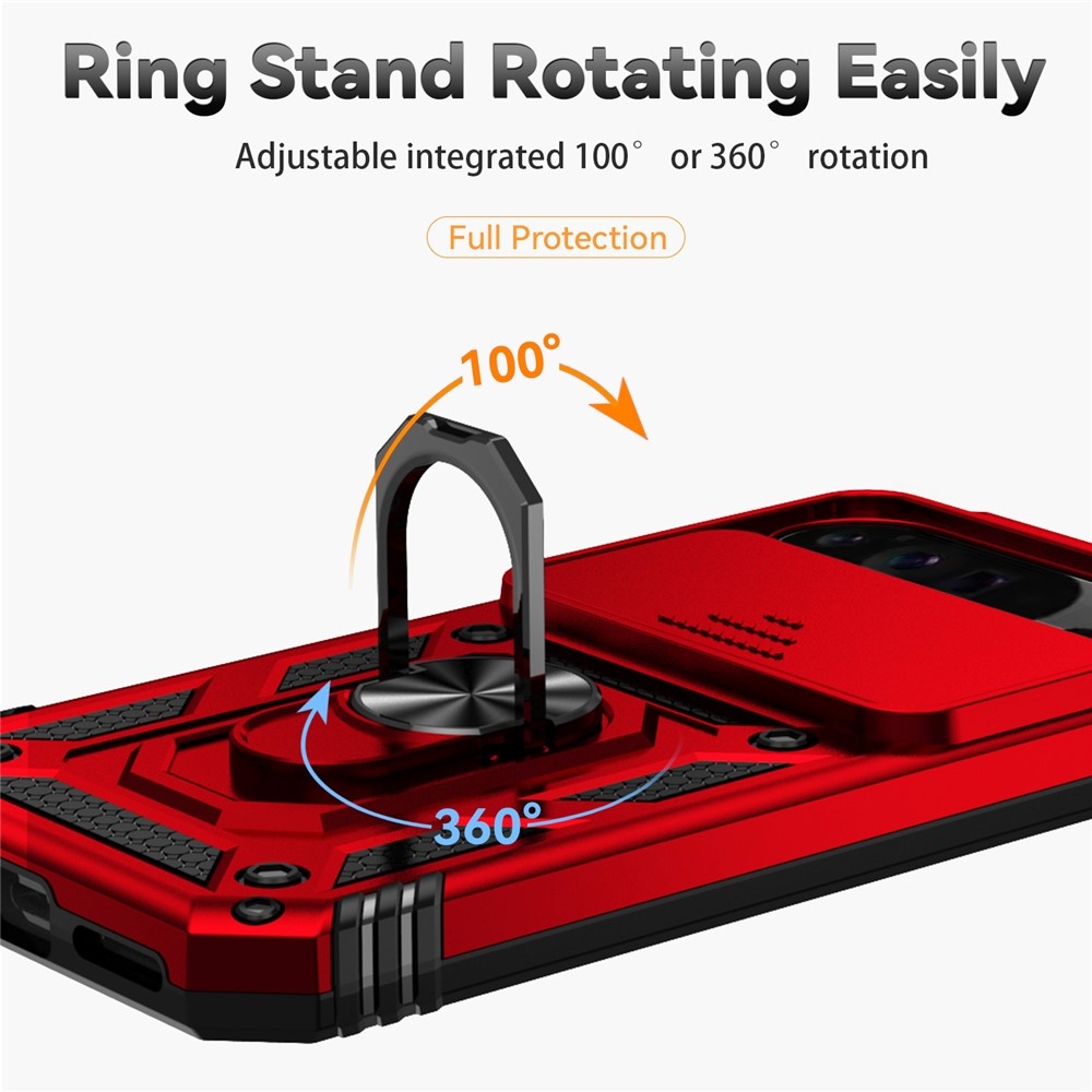 Ring odolný kryt na Google Pixel 10 Pro XL/Pixel 9 Pro XL - červený