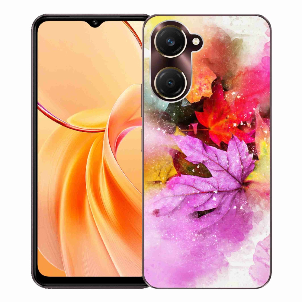 Gélový kryt mmCase na Vivo Y28s 5G - farebné listy