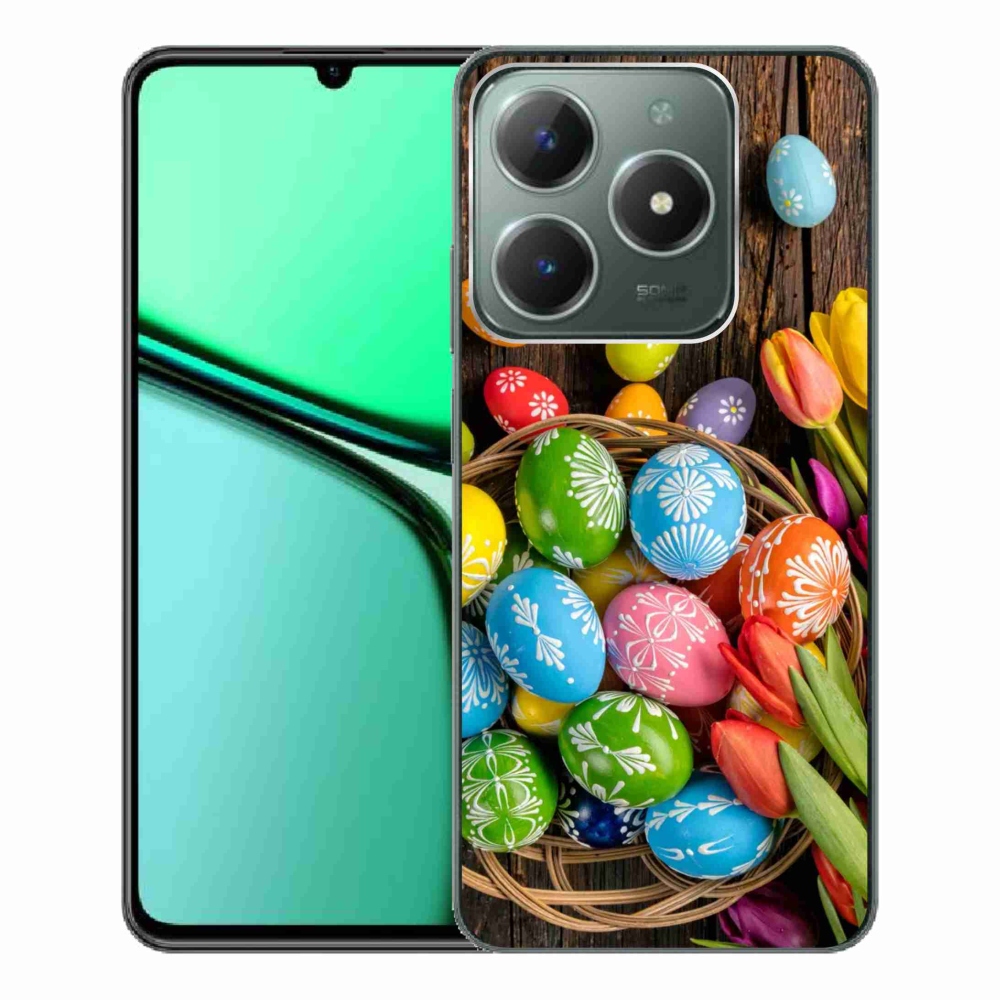 Gélový kryt mmCase na Realme C61 - veľkonočné vajíčka
