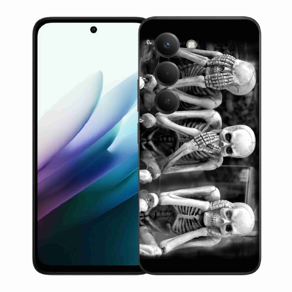 Gélový kryt mmCase na Xiaomi Redmi 15 4G/5G (171mm) - kostlivci