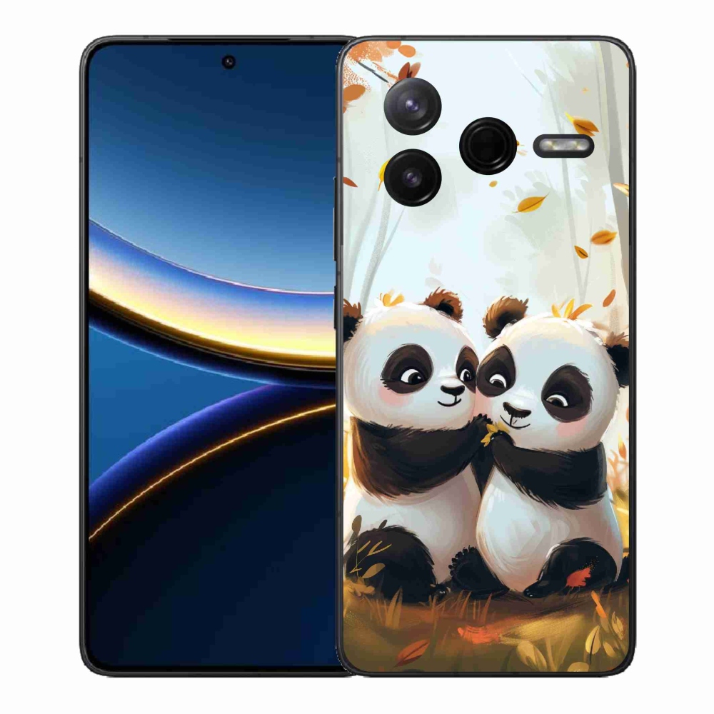Gélový kryt mmCase na Xiaomi Poco F7 Pro - pandy