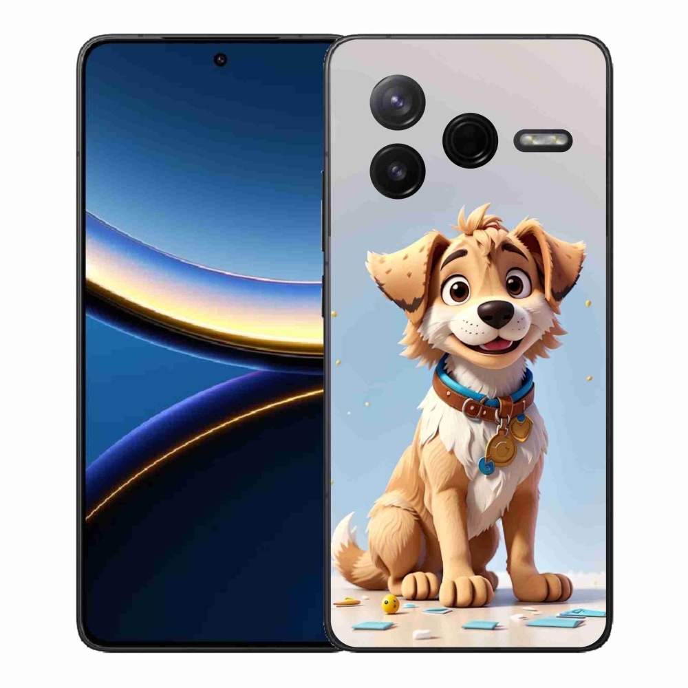 Gélový kryt mmCase na Xiaomi Poco F7 Pro - kreslené šteňa