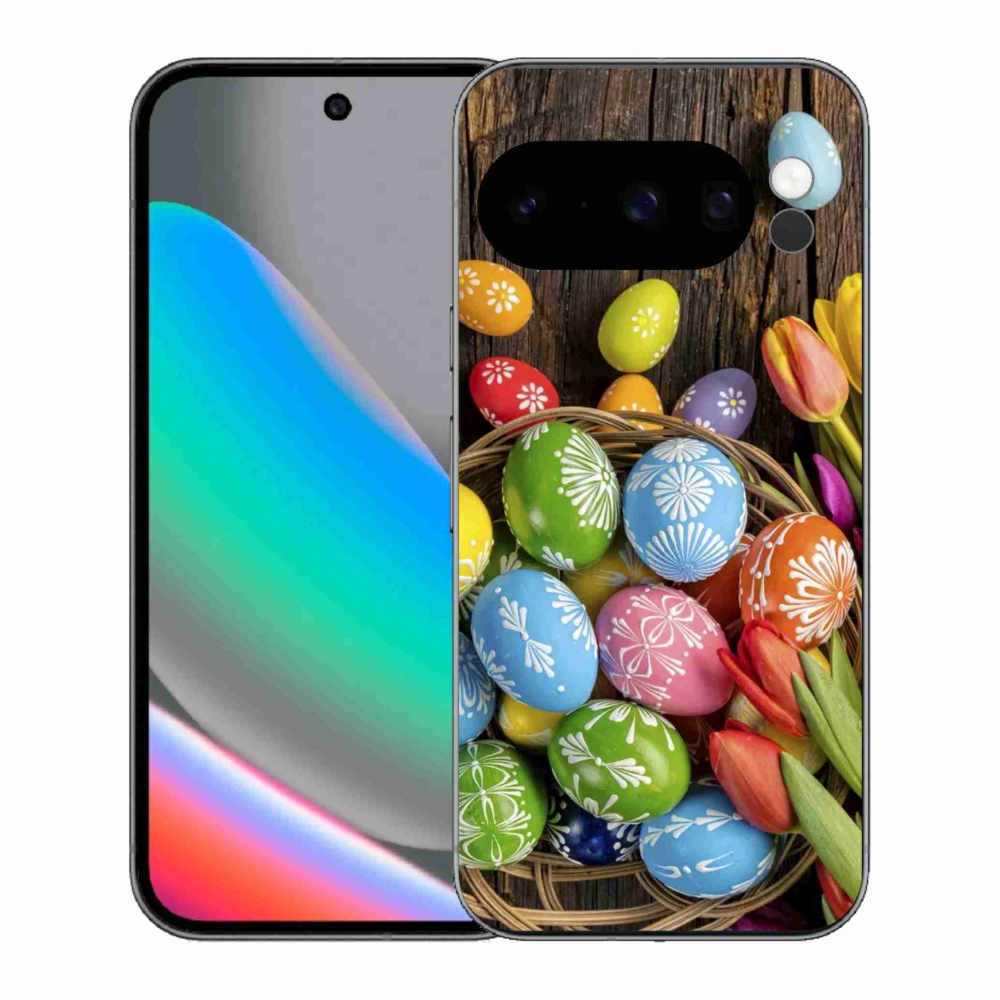 Gélový kryt mmCase na Google Pixel 10 Pro - veľkonočné vajíčka