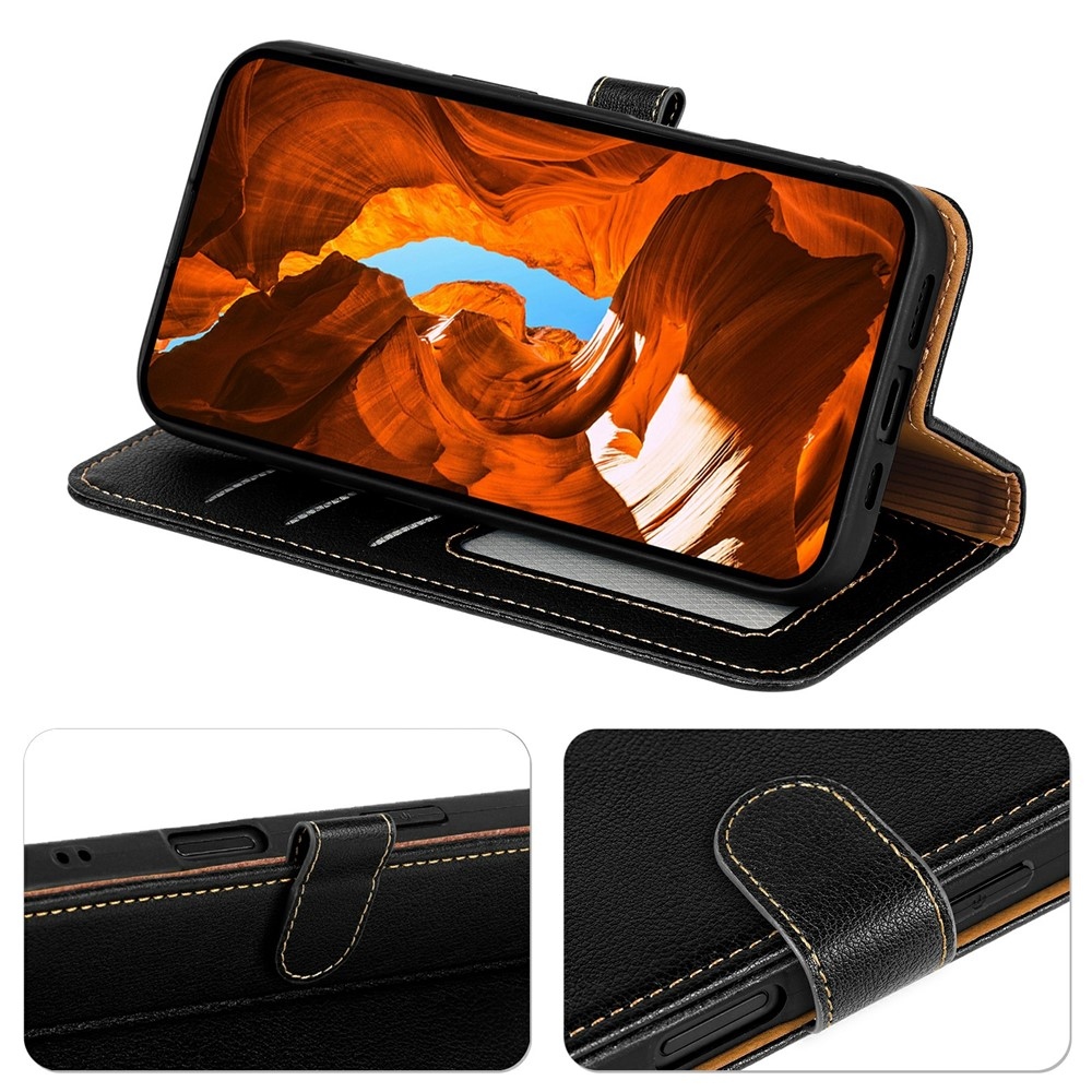 Clasp knižkové púzdro na Xiaomi Redmi 15 5G - čierne