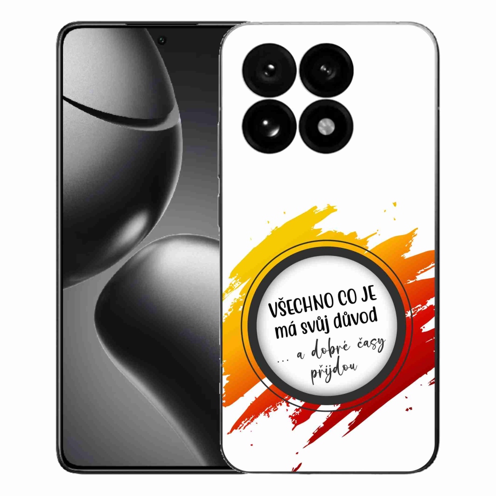 Gélový kryt mmCase na Xiaomi 15T - citát 3 biele pozadie