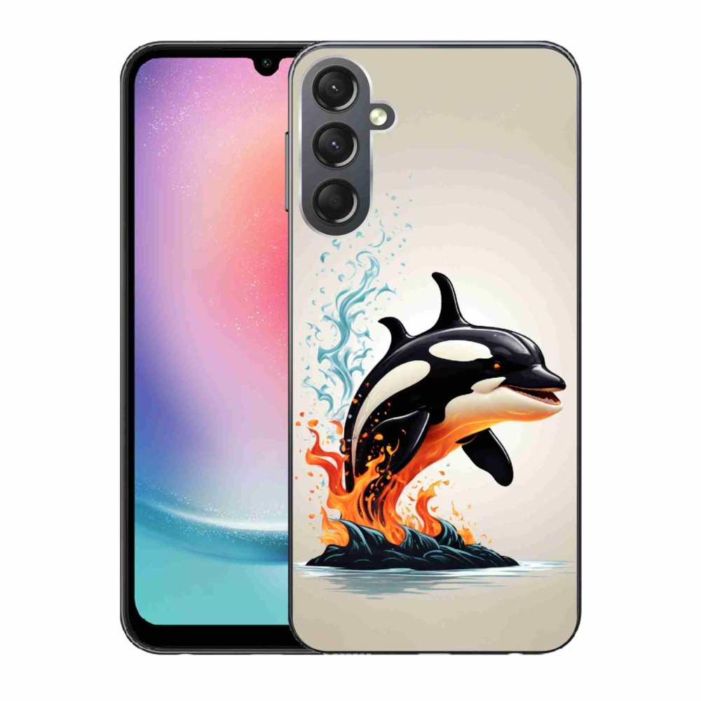 Gélový kryt mmCase na Samsung Galaxy A24 - kosatka