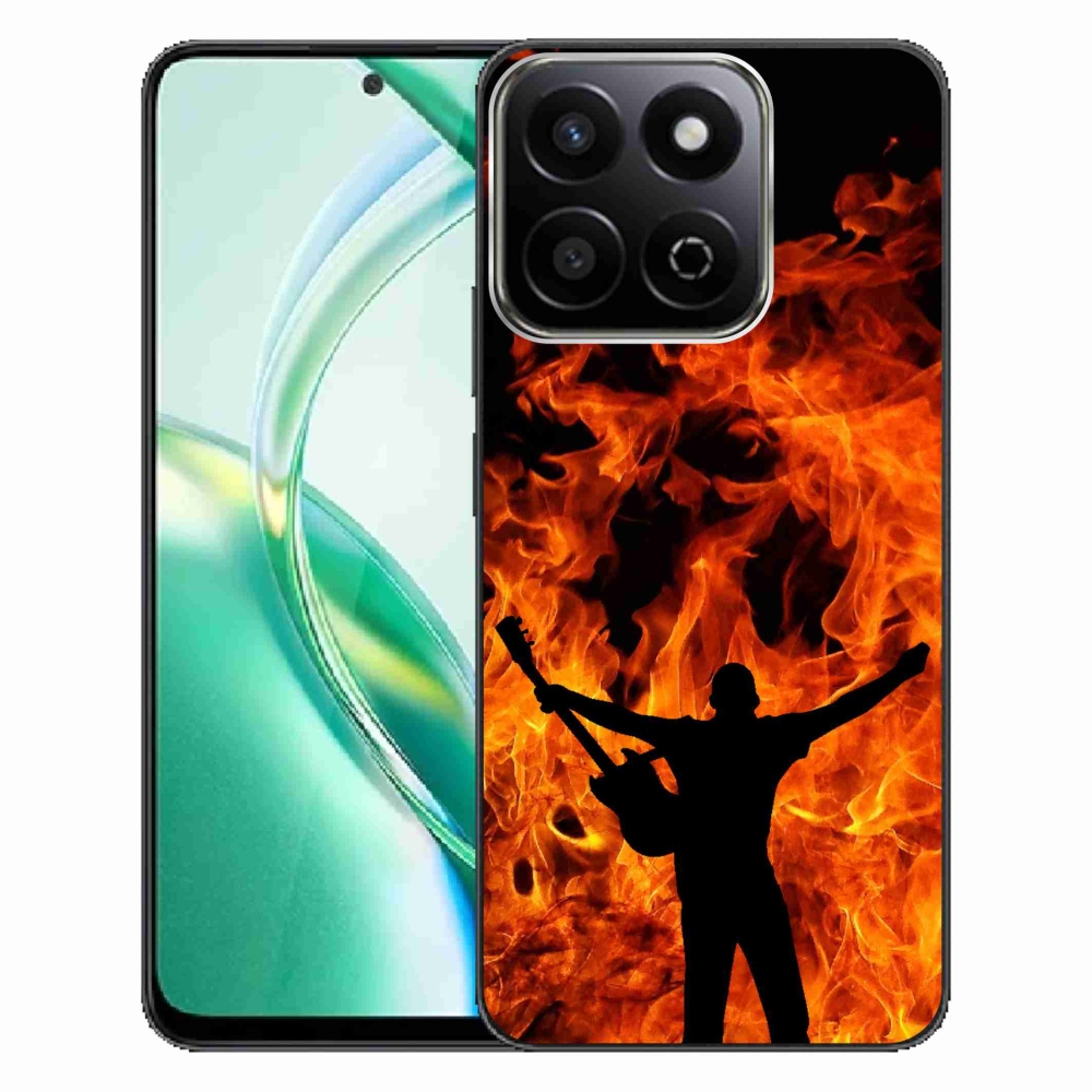 Gélový kryt mmCase na Honor 200 Smart 5G - muzikant a oheň