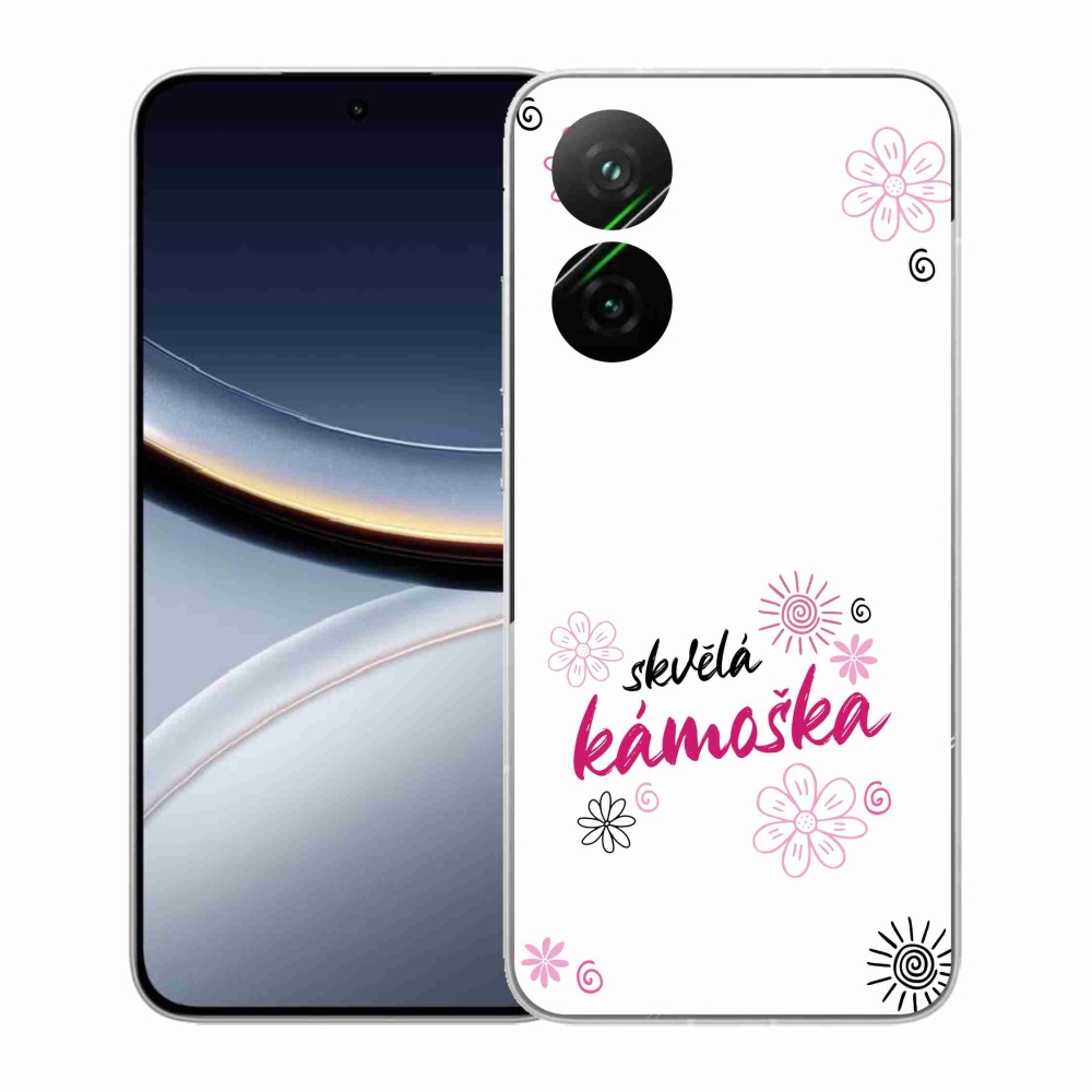 Gélový kryt mmCase na Xiaomi Poco F7 5G - skvelá kamoška biele pozadie