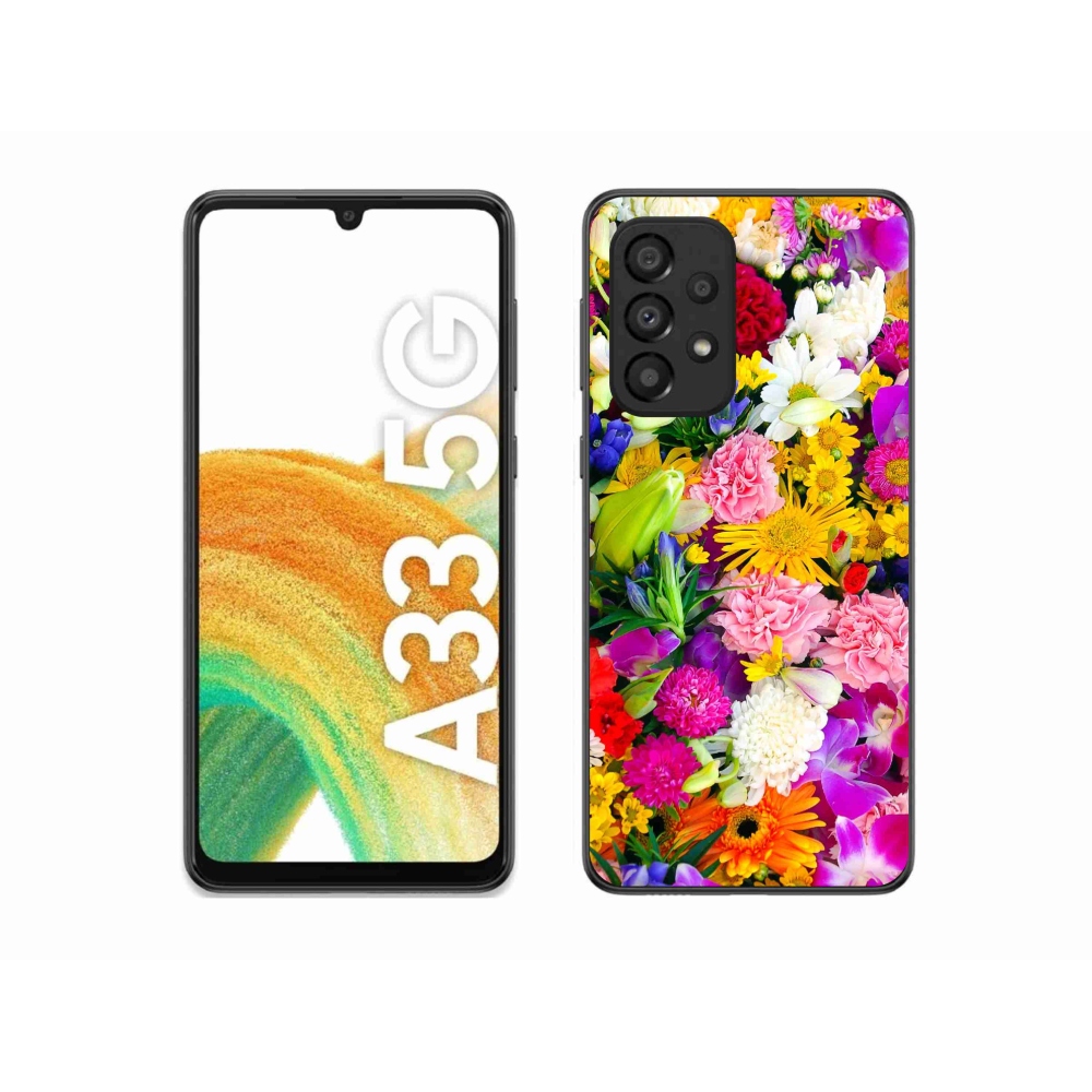 Gélový kryt mmCase na Samsung Galaxy A33 5G - kvety 12