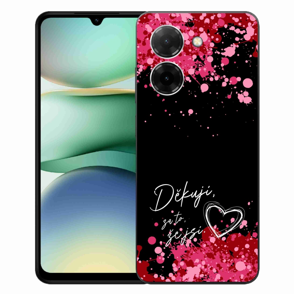 Gélový kryt mmCase na Xiaomi Redmi A5 (173.45x79.35x8.45mm) - zamilovaný text 2 čierne pozadie