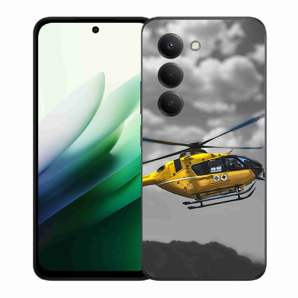 Gélový kryt mmCase na Xiaomi Redmi 15 5G (169mm) - žltá helikoptéra