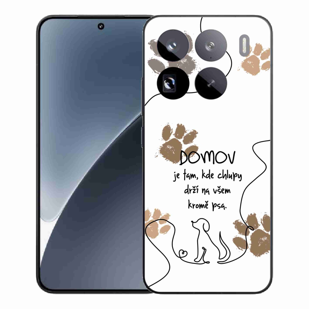 Gélový kryt mmCase na Xiaomi 15 Pro - psí motív biele pozadie