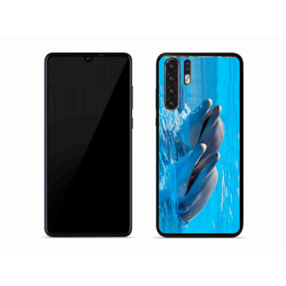 Gélový kryt mmCase na mobil Huawei P30 Pro - delfíny