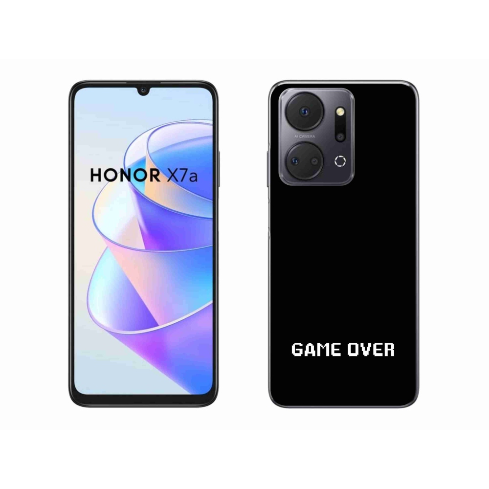 Gélový kryt mmCase na Honor X7a - game over čierne pozadie