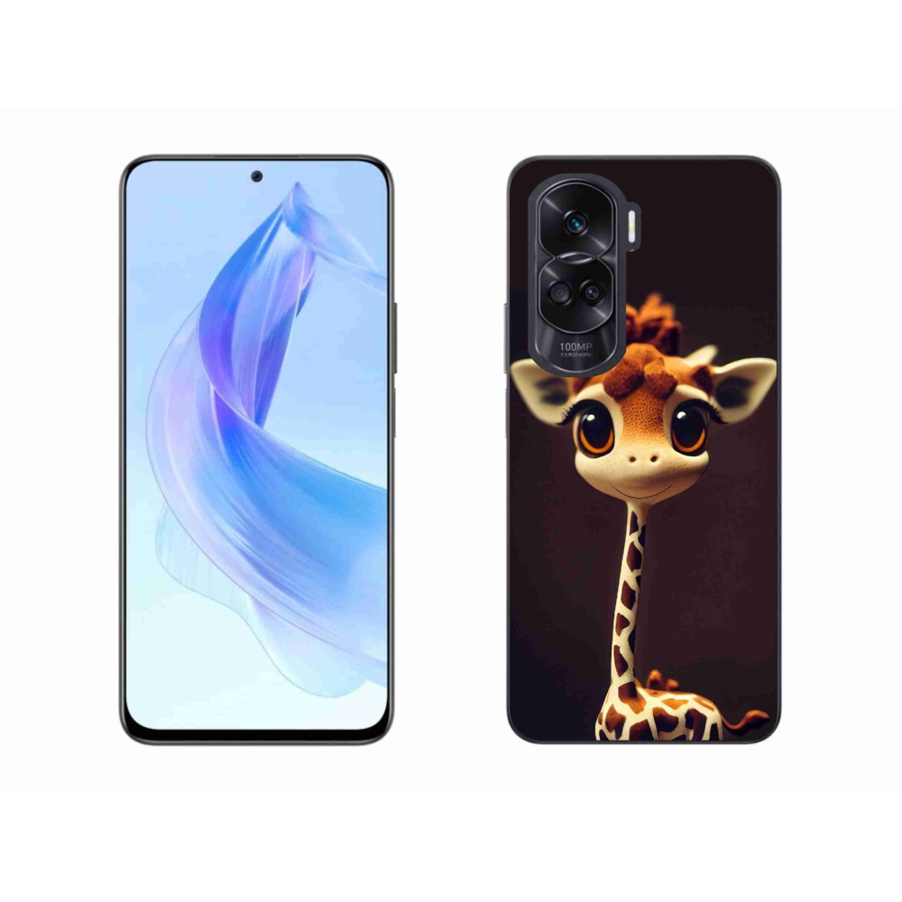 Gélový kryt mmCase na Honor 90 Lite - malá žirafa