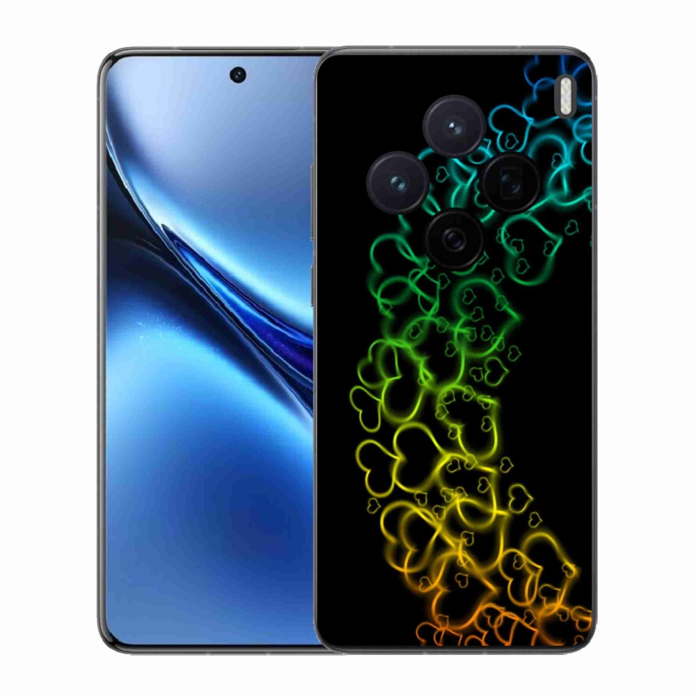 Gélový kryt mmCase na Vivo X200 5G - farebné srdiečka