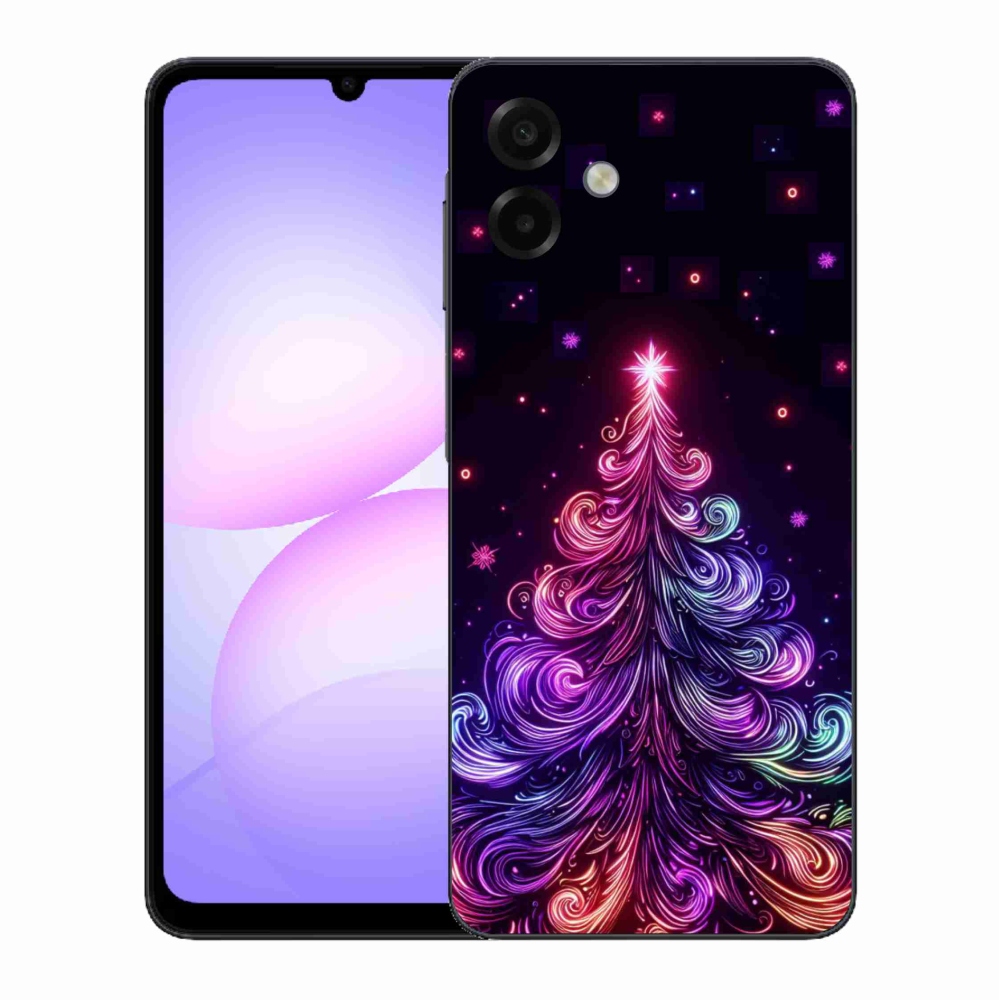 Gélový kryt mmCase na Samsung Galaxy A07 4G - neónový vianočný stromček 1