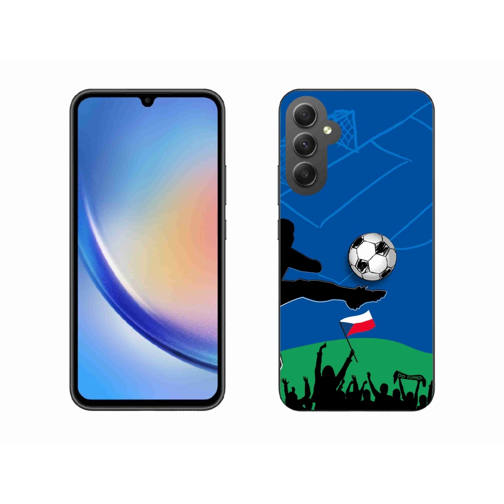 Gélový kryt mmCase na Samsung Galaxy A34 5G - fanúšikovia futbalu