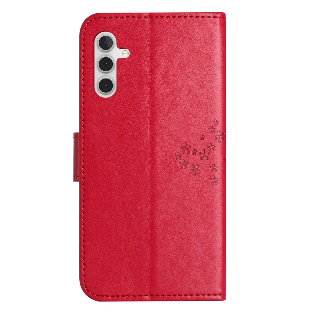 Tree knižkové púzdro na Samsung Galaxy M15 5G - červené