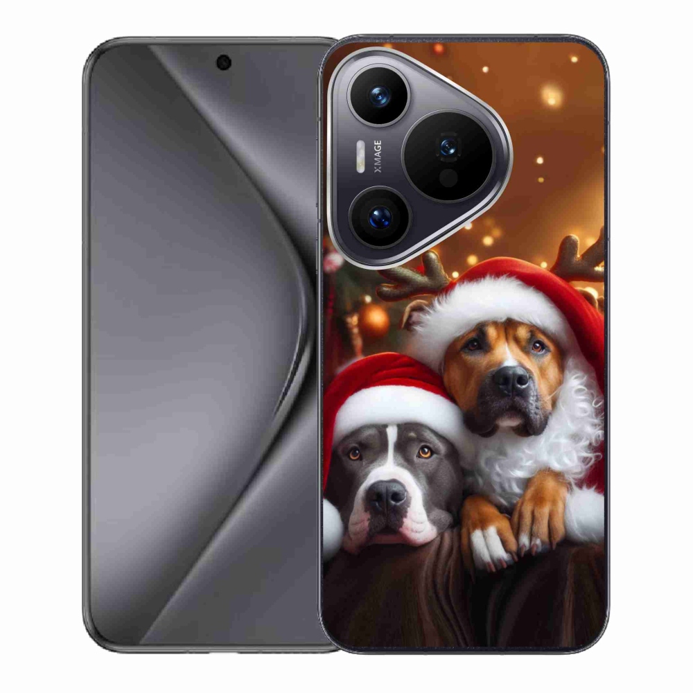 Gélový kryt mmCase na Huawei Pura 70 - vianočné psy