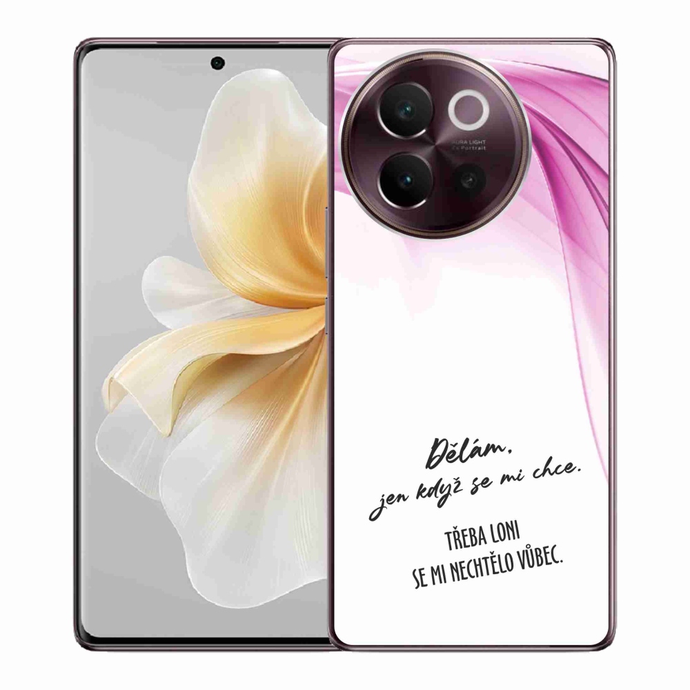 Gélový kryt mmCase na Vivo V40 Lite 5G - vtipný text 12 biele pozadie