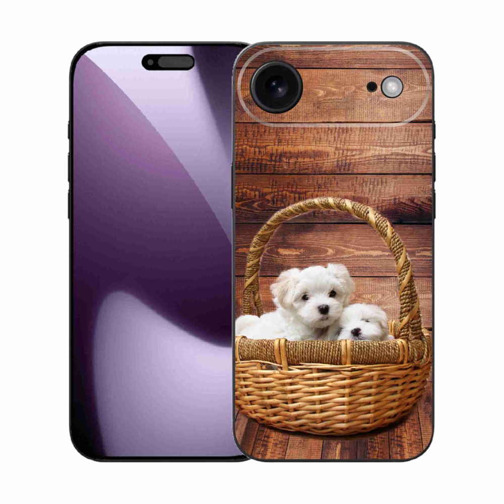Gélový kryt mmCase na iPhone 17 Air - šteniatka