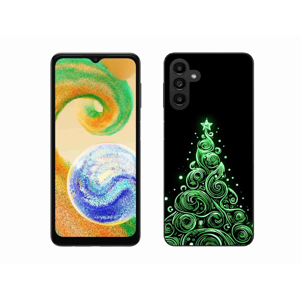 Gélový kryt mmCase na Samsung Galaxy A04s (164.7x76.7x9.1mm) - neónový vianočný stromček 3