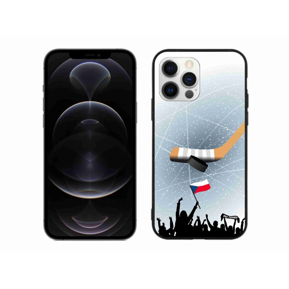 Gélový kryt mmCase na iPhone 12 Pro Max - fanúšikovia hokeja