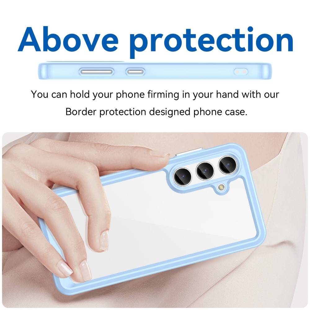 Gélový obal s pevným chrbtom na Samsung Galaxy S24+ - modrý