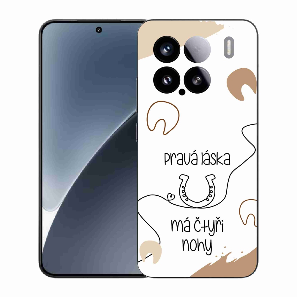 Gélový kryt mmCase na Xiaomi 15 - konský motív biele pozadie