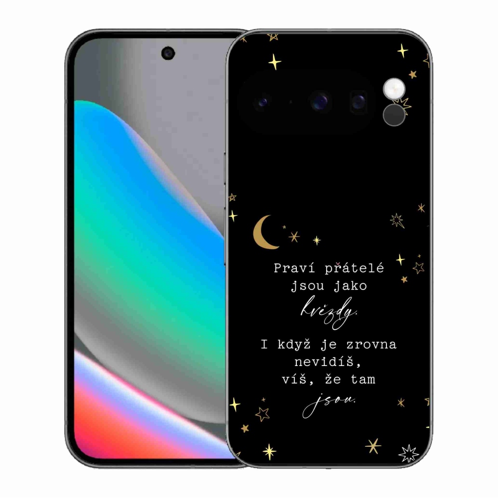 Gélový kryt mmCase na Google Pixel 10 Pro - citát 6 čierne pozadie