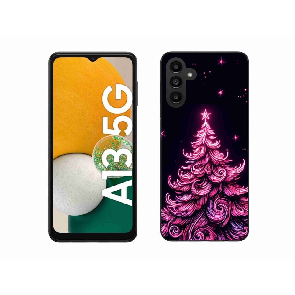 Gélový kryt mmCase na Samsung Galaxy A13 5G - neónový vianočný stromček 2