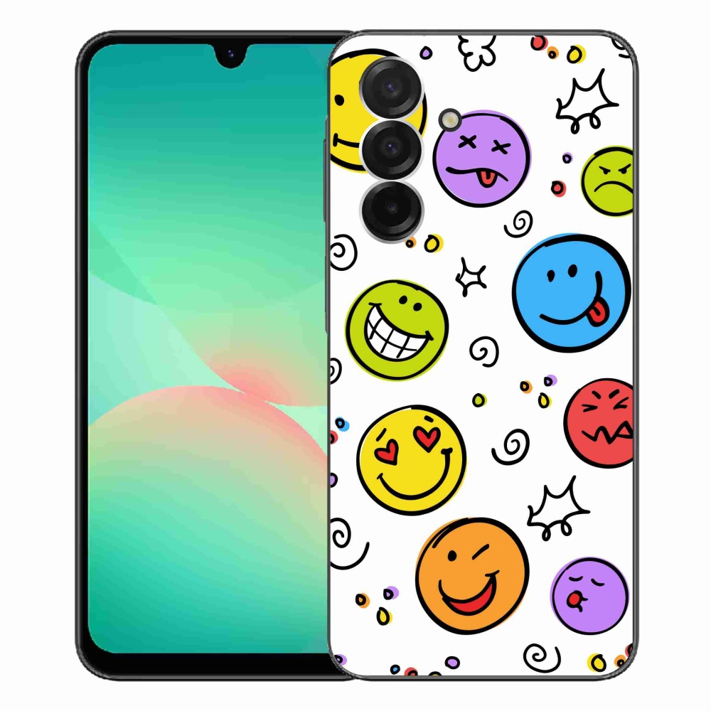 Gélový kryt mmCase na Samsung Galaxy A26 5G - smajlíci