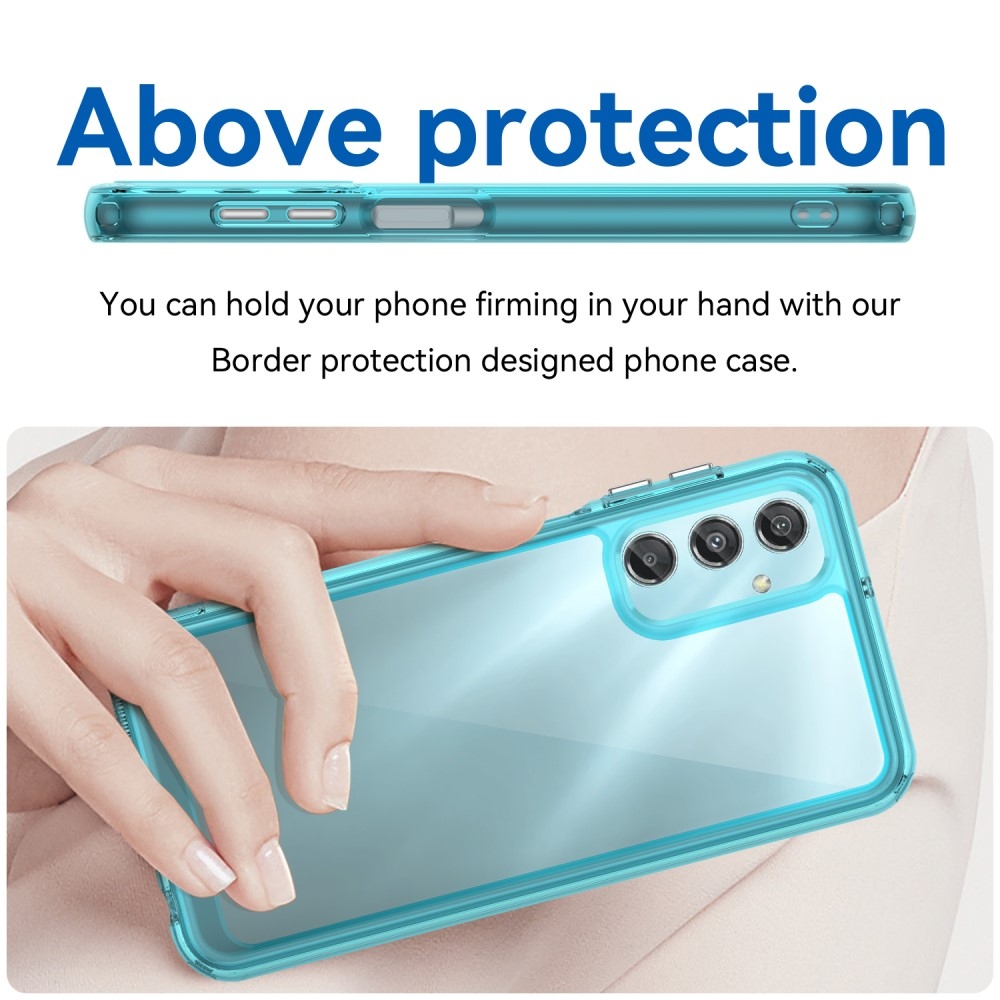 Gélový obal s pevným chrbtom na Samsung Galaxy A25 5G - svetlomodrý
