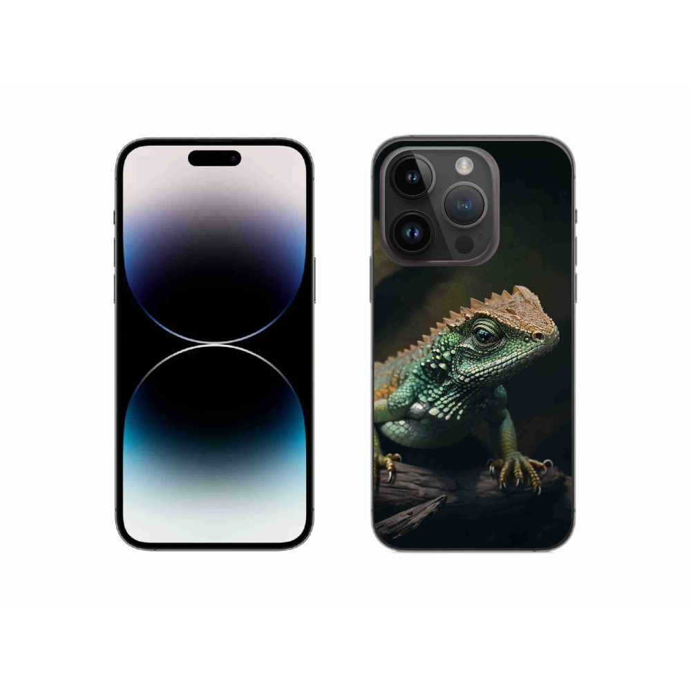 Gélový kryt mmCase na iPhone 14 Pro - jašter