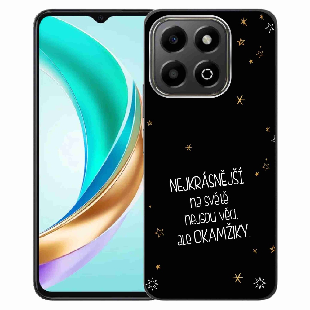 Gélový kryt mmCase na Honor X6b - citát 4 čierne pozadie