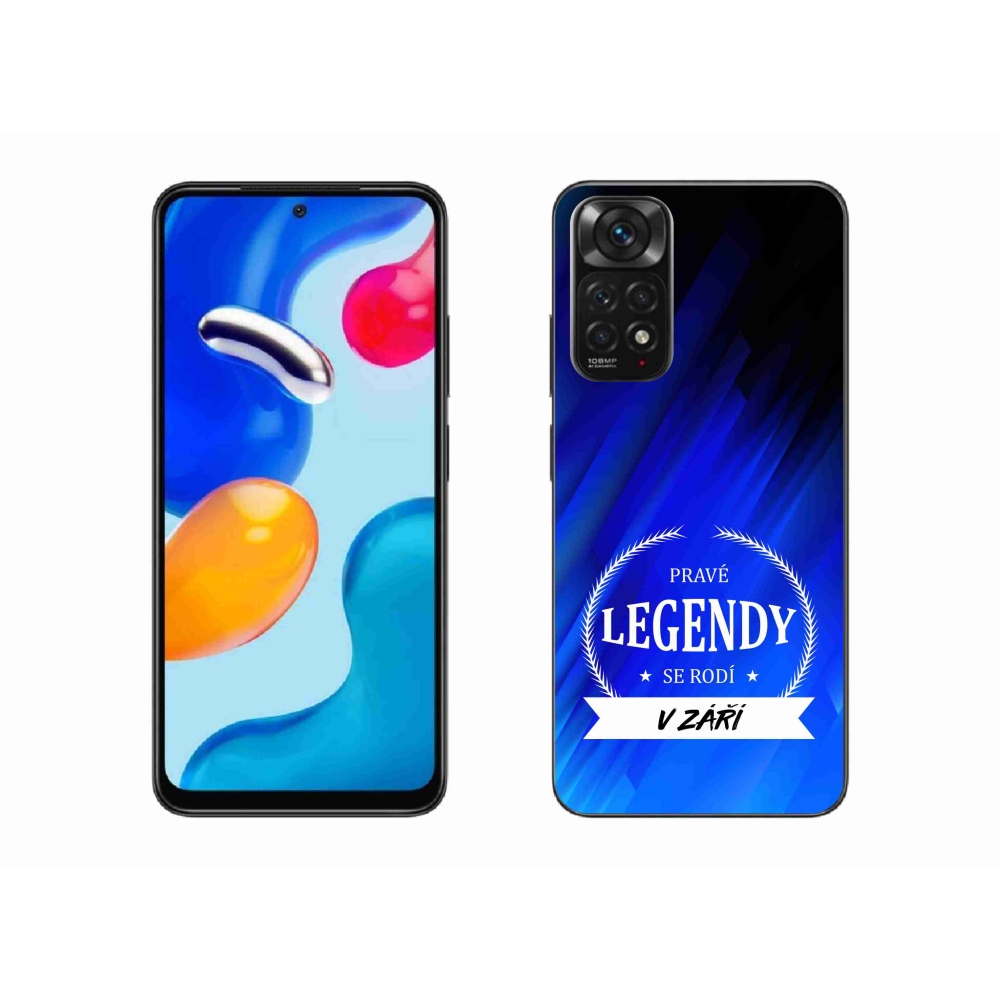 Gélový kryt mmCase na Xiaomi Redmi Note 11 4G - legendy v septembri modré pozadie