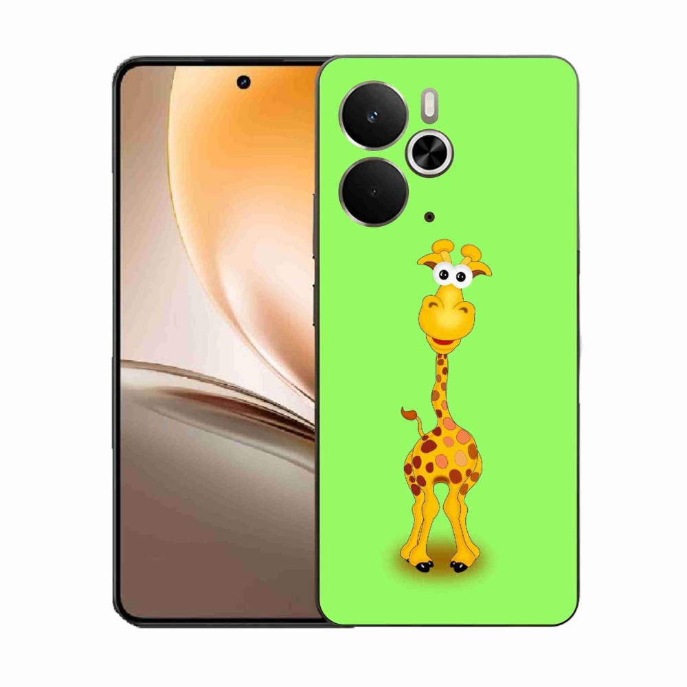 Gélový kryt mmCase na Realme 14 5G - kreslená žirafa