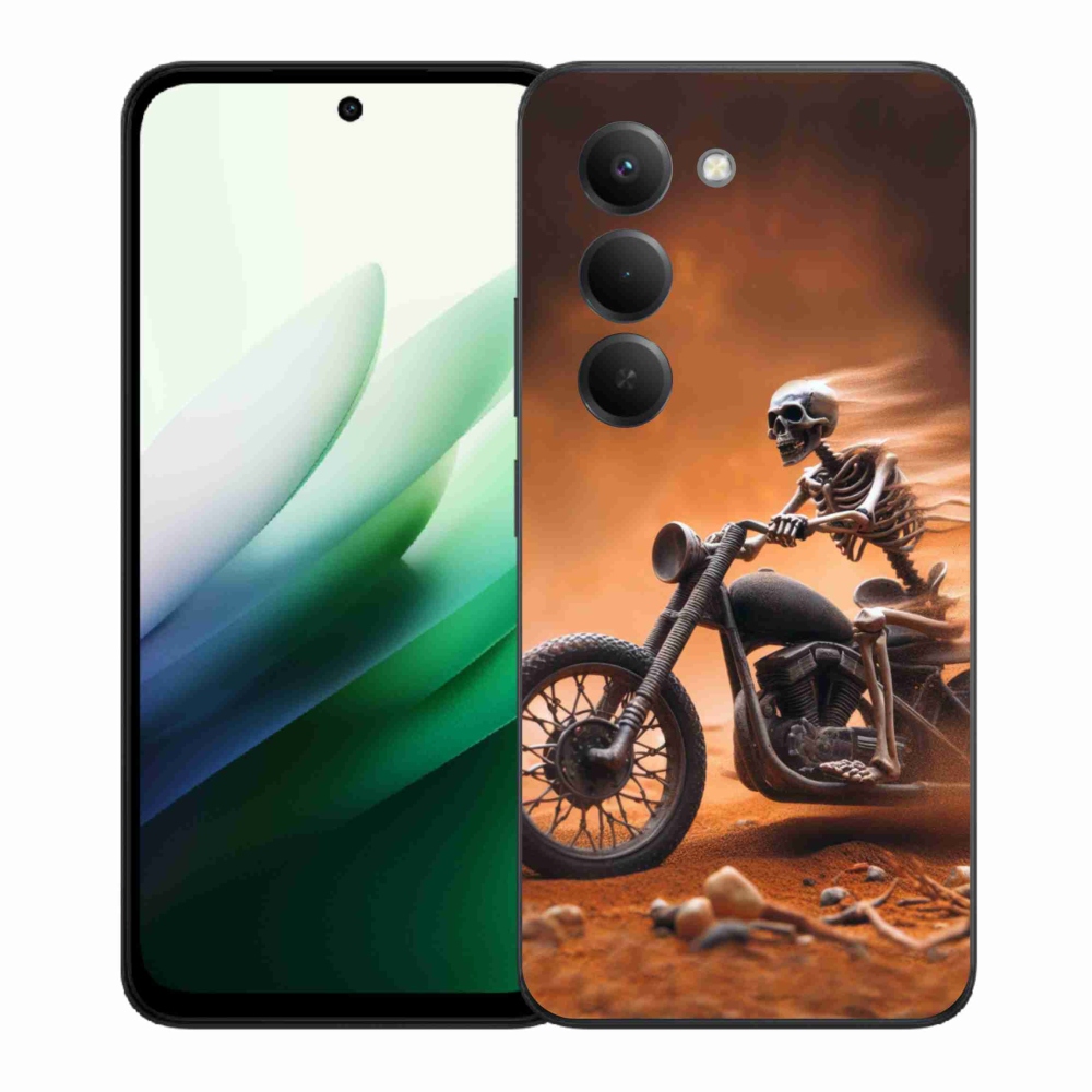 Gélový kryt mmCase na Xiaomi Redmi 15 5G (169mm) - kostra na motorke