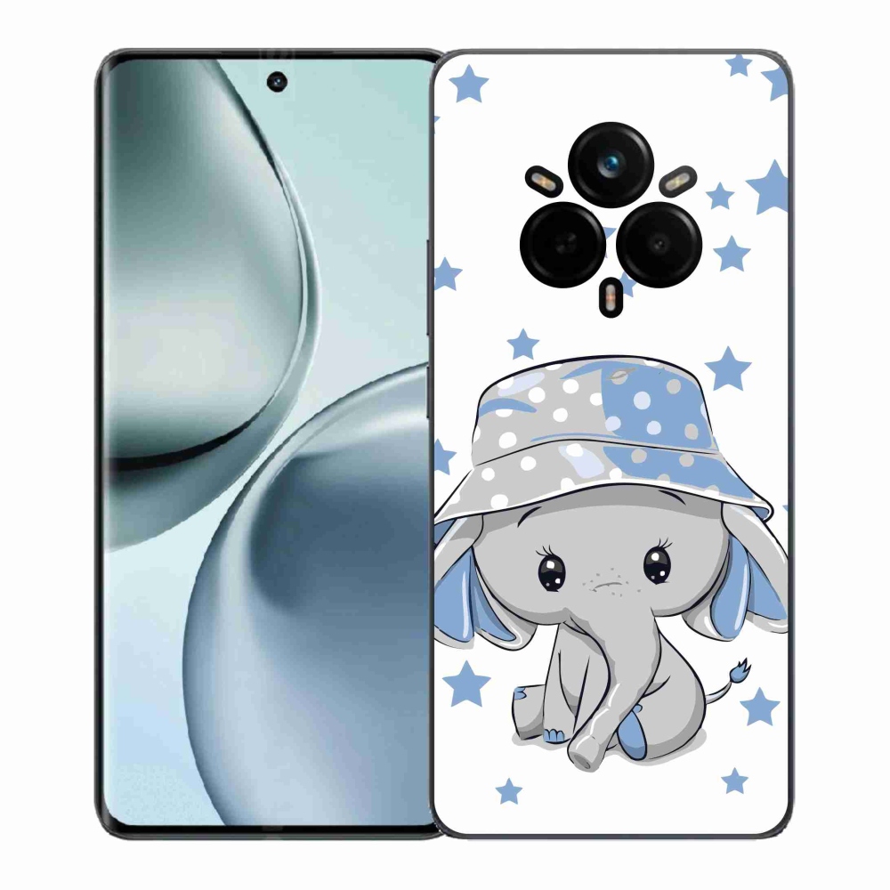 Gélový kryt mmCase na Realme 14 Pro+ 5G - modrý slon