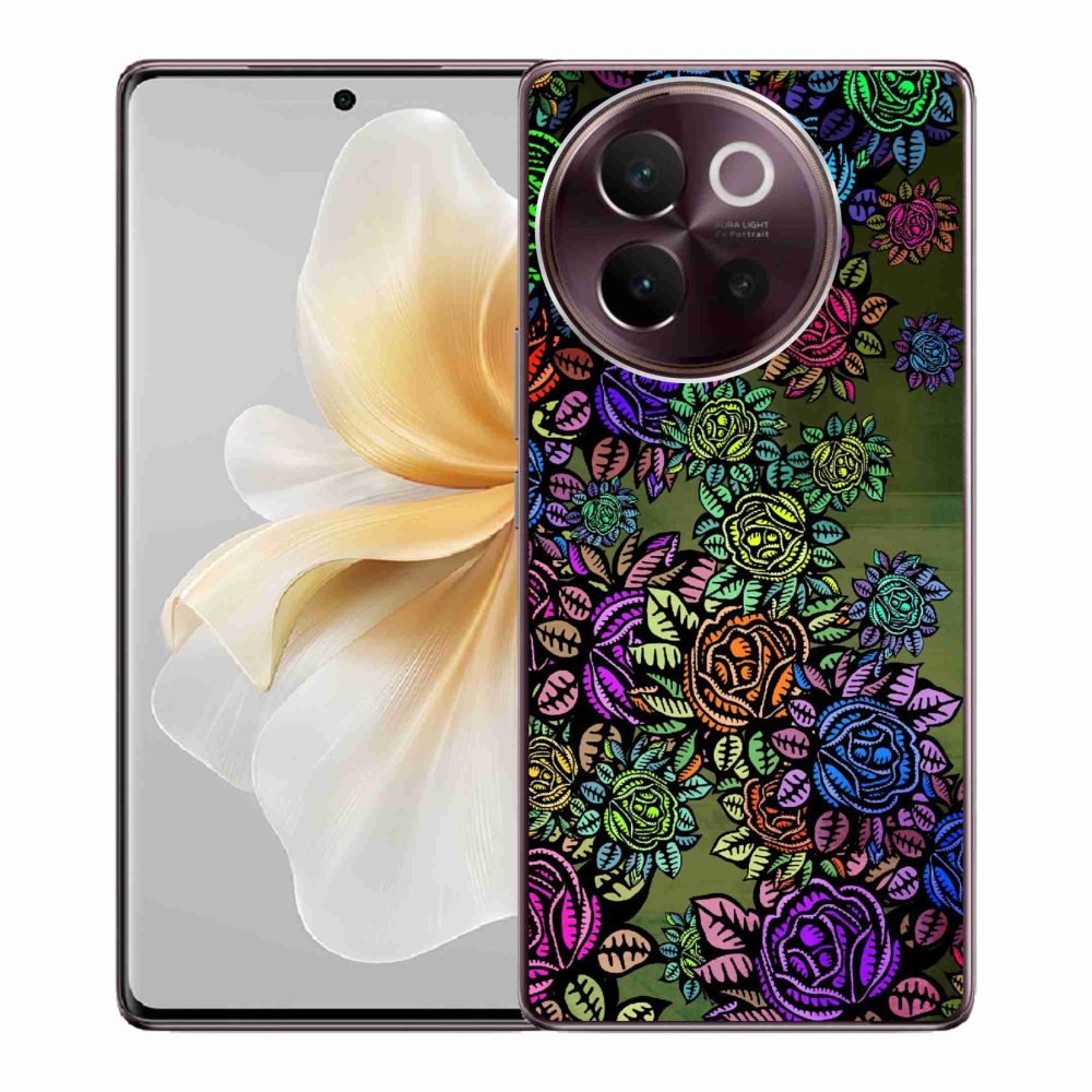 Gélový kryt mmCase na Vivo V40 Lite 5G - kvety 6